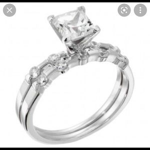 Diamond Nexus engagement ring and wedding band